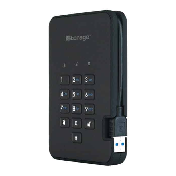 (image for) iStorage 5TB diskAshur2 USB 3.1 Encrypted External HDD/Hard Drive